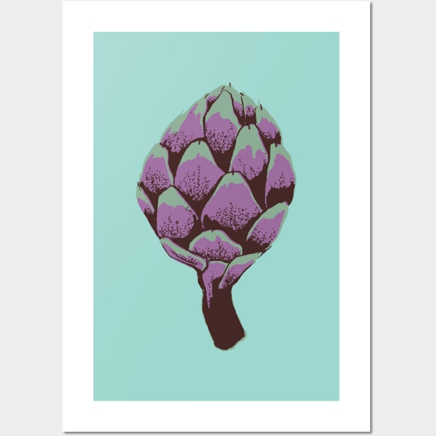 Artichoke screenprint Wall Art by divafern